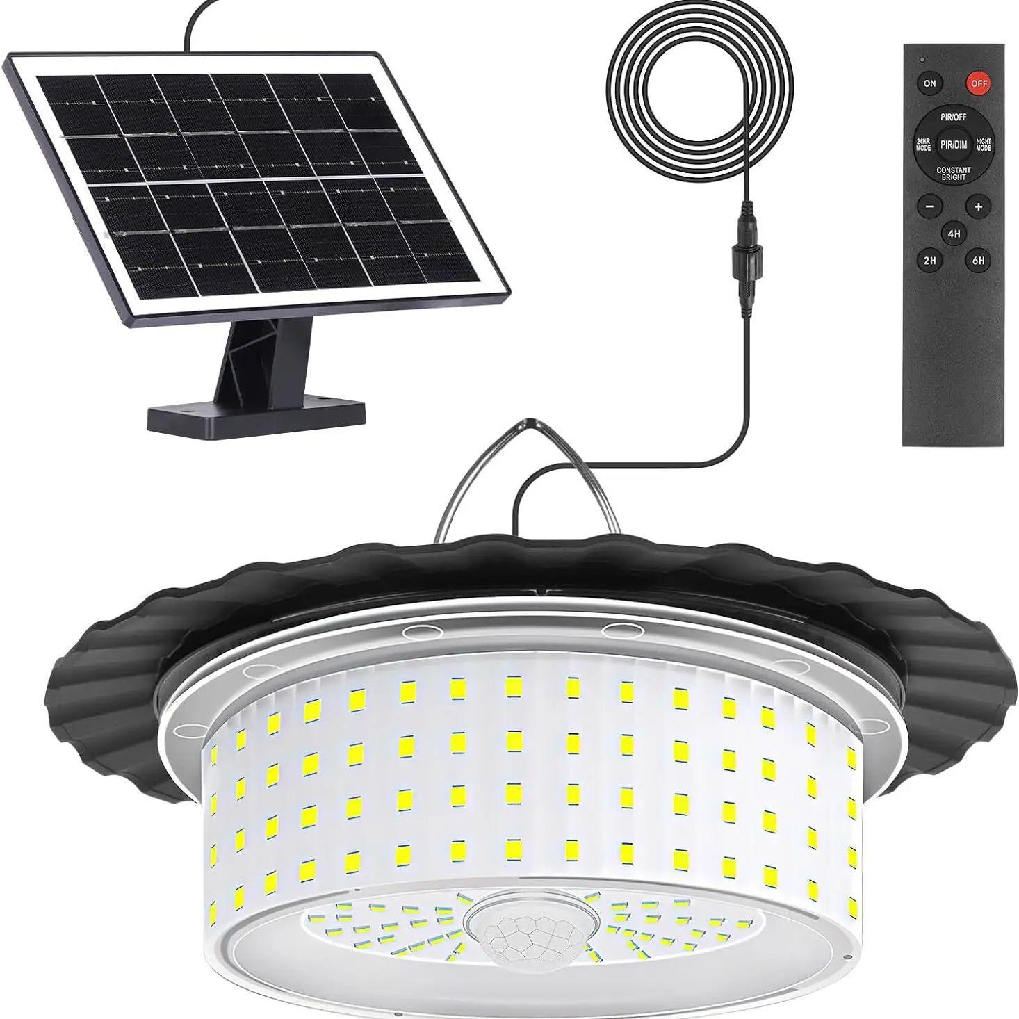 Solar Shed Light Outdoor Indoor,244 LEDs Motion Sensor Pendant Light with Remote,IP65 Waterproof Solar Outdoor Lights for Garden
Solar Shed Light Outdoor Indoor,244 LEDs Motion Sensor Pendant Light with Remote,IP65 Waterproof Solar Outdoor Lights for Garden
