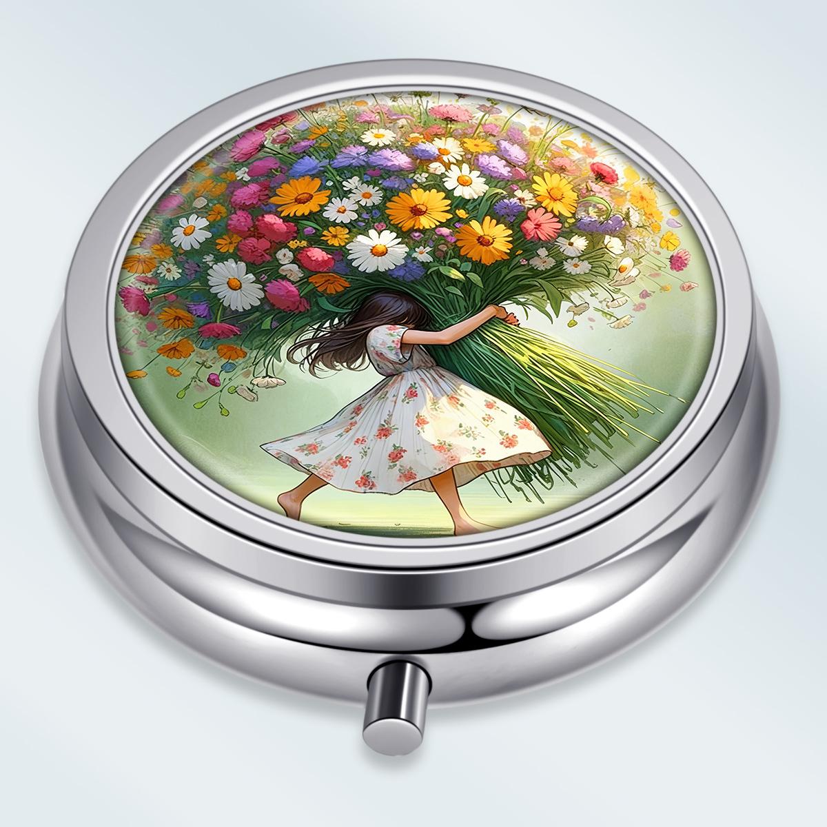 Portable Pill Box with 3 Compartments, Mini Metal Medicine Organizer Case, Cute Printed Pill Container for Vitamins, Pills, Jewelry, Travel, Daily Use разноцветный
Portable Pill Box with 3 Compartments, Mini Metal Medicine Organizer Case, Cute Printed Pill Container for Vitamins, Pills, Jewelry, Travel, Daily Use разноцветный