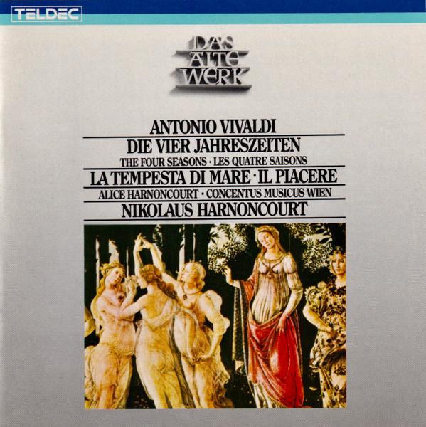 CD ANTONIO VIVALDI ALICE HARNONCOURT - Die Vier Jahreszeiten - The Four Se 842985 TELDEC 1984 Germany Classical Used
CD ANTONIO VIVALDI ALICE HARNONCOURT - Die Vier Jahreszeiten - The Four Se 842985 TELDEC 1984 Germany Classical Used
