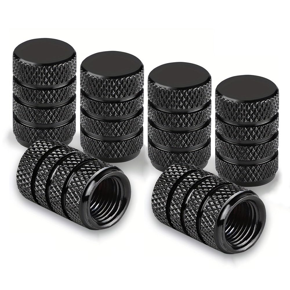 CHANGJIQ Air Valve Caps, Set of 6, Aluminum, Air Valves, Tire Caps, Cylindrical, Lightweight, чёрный
CHANGJIQ Air Valve Caps, Set of 6, Aluminum, Air Valves, Tire Caps, Cylindrical, Lightweight, чёрный
