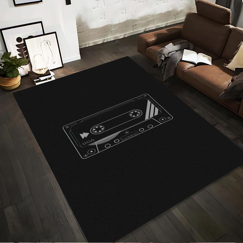 Retro Black Carpet with Cassette Tape Pattern – Music Style Decor Suitable for use as an anti-slip for living room bedroom sofas 40x60cm( 15x23in )
Retro Black Carpet with Cassette Tape Pattern – Music Style Decor Suitable for use as an anti-slip for living room bedroom sofas 40x60cm( 15x23in )