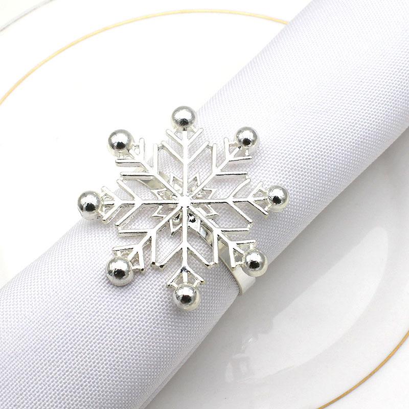 Рождественский ужин Столовые кольца для салфеток Пряжки Снежинки Посуда Праздничные принадлежности
Рождественский ужин Столовые кольца для салфеток Пряжки Снежинки Посуда Праздничные принадлежности