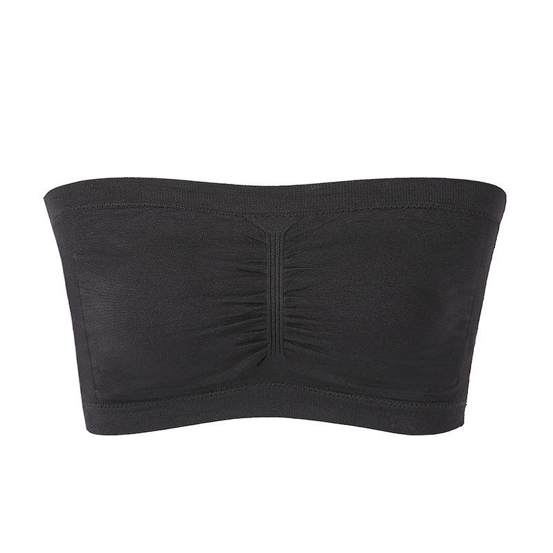 Women s Double Layer Strapless Bandeau Top with Removable Pads - One-Shoulder Bustier Style Invisible Underwear L
Women s Double Layer Strapless Bandeau Top with Removable Pads - One-Shoulder Bustier Style Invisible Underwear L