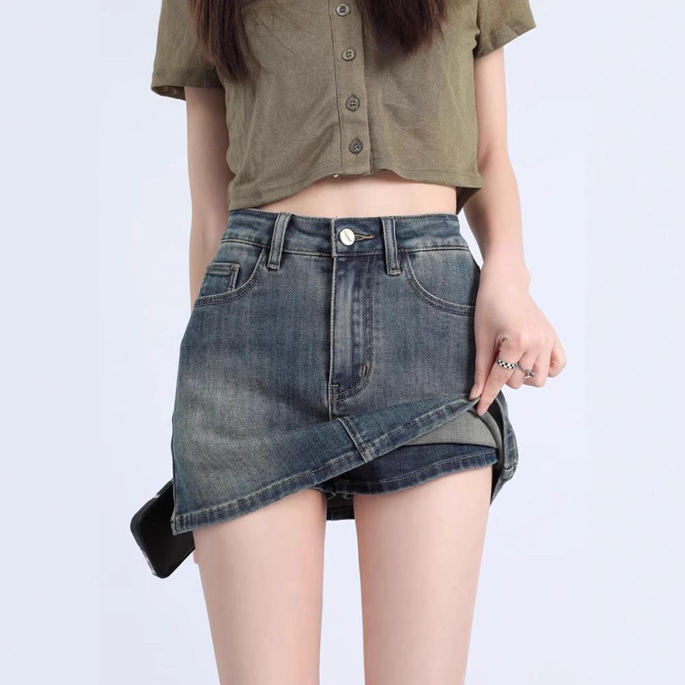 Women s High-Waisted A-Line Denim Mini Skirt - Retro, Slimming, Hip-Hugging Design, Anti-Exposure Extra Large
Women s High-Waisted A-Line Denim Mini Skirt - Retro, Slimming, Hip-Hugging Design, Anti-Exposure Extra Large
