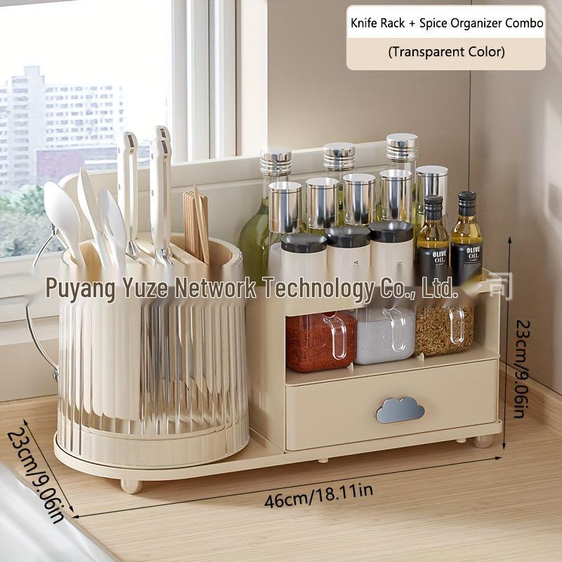 Rotating Multifunctional Kitchen Storage Rack for Knives, Chopping Boards, Chopsticks, and Spices
Rotating Multifunctional Kitchen Storage Rack for Knives, Chopping Boards, Chopsticks, and Spices