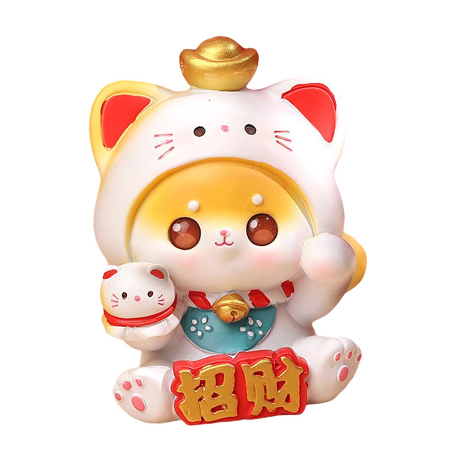 Cartoon New Year Lucky Cat Statue Resin Sculpture Cute Car Dashboard Decoration Fengshui Ornament for Bedroom Multipurpose
Cartoon New Year Lucky Cat Statue Resin Sculpture Cute Car Dashboard Decoration Fengshui Ornament for Bedroom Multipurpose