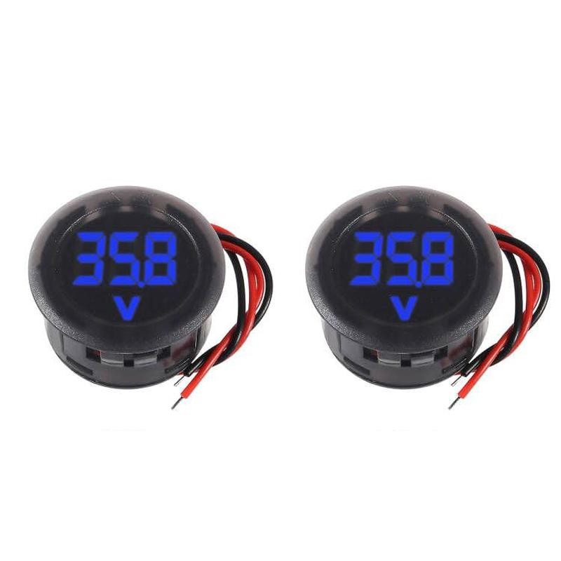 2pcs DC 4-100V Car Voltage Gauge LED Digital Display 12V 24V Waterproof Voltmeter Round Panel Voltage Meter Volt Detector Tester синій
2pcs DC 4-100V Car Voltage Gauge LED Digital Display 12V 24V Waterproof Voltmeter Round Panel Voltage Meter Volt Detector Tester синій