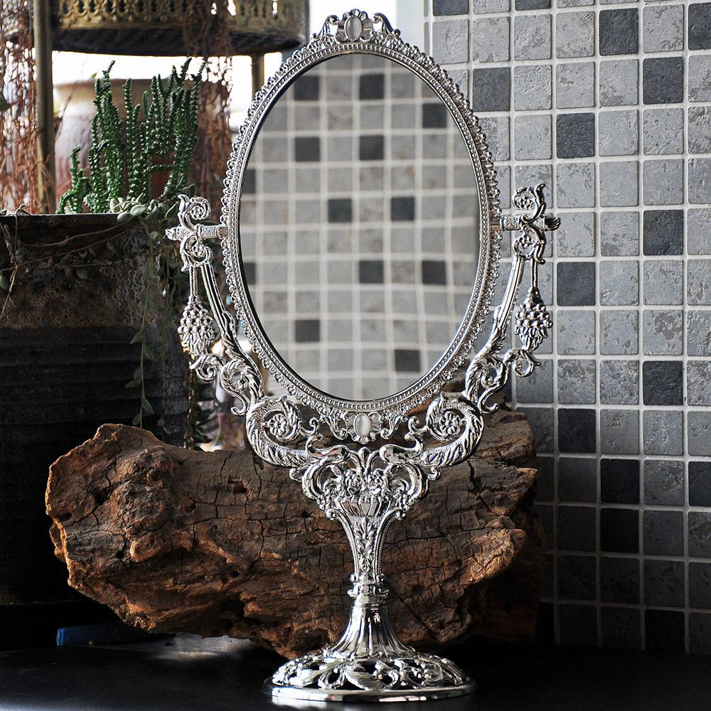 2026-Queen dress retro European large table mirror double high definition princess cute desktop rotating makeup dressing mirror
2026-Queen dress retro European large table mirror double high definition princess cute desktop rotating makeup dressing mirror