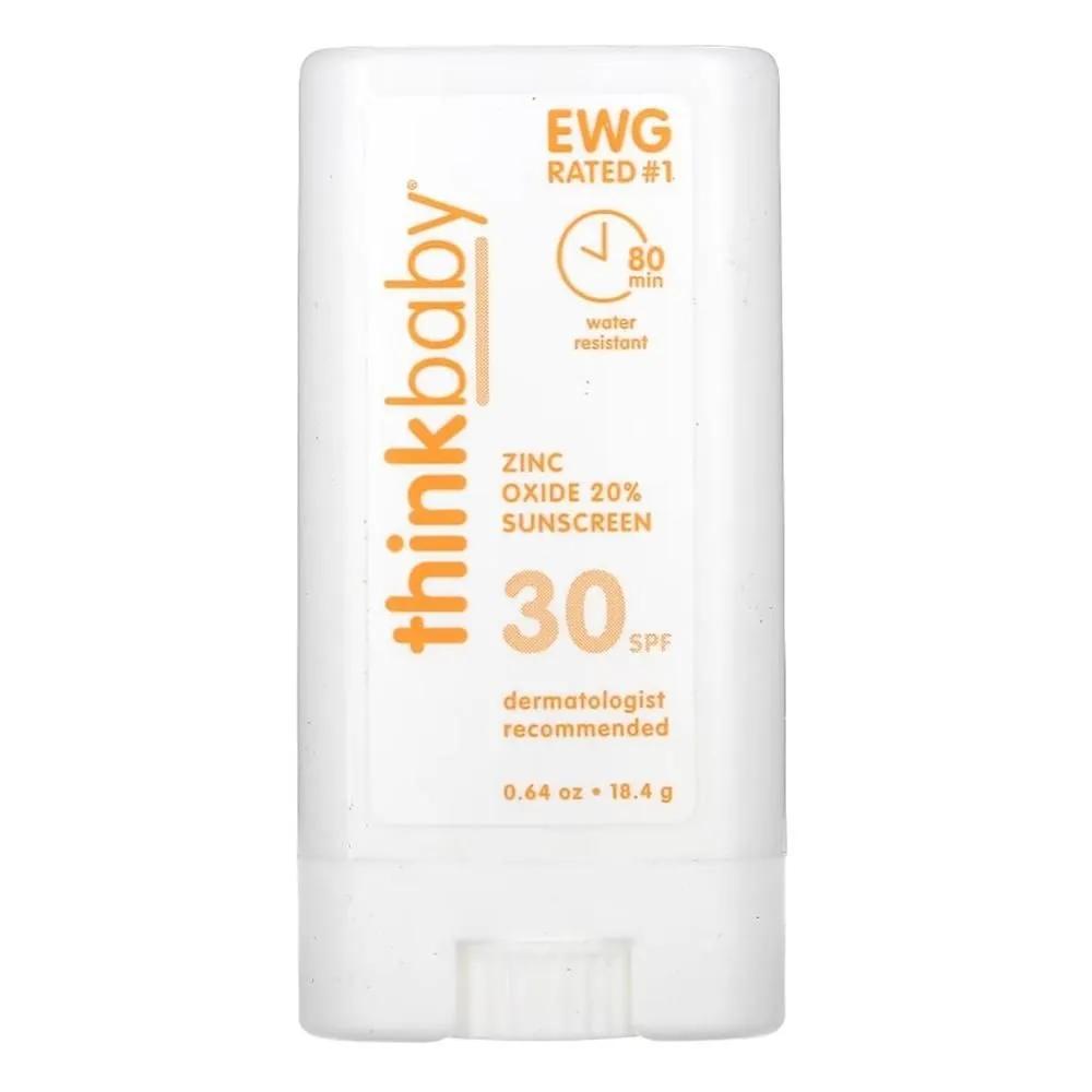 Thinkbaby 30 Zinc Oxide Sun Stick 18g, 0.64 oz
Thinkbaby 30 Zinc Oxide Sun Stick 18g, 0.64 oz