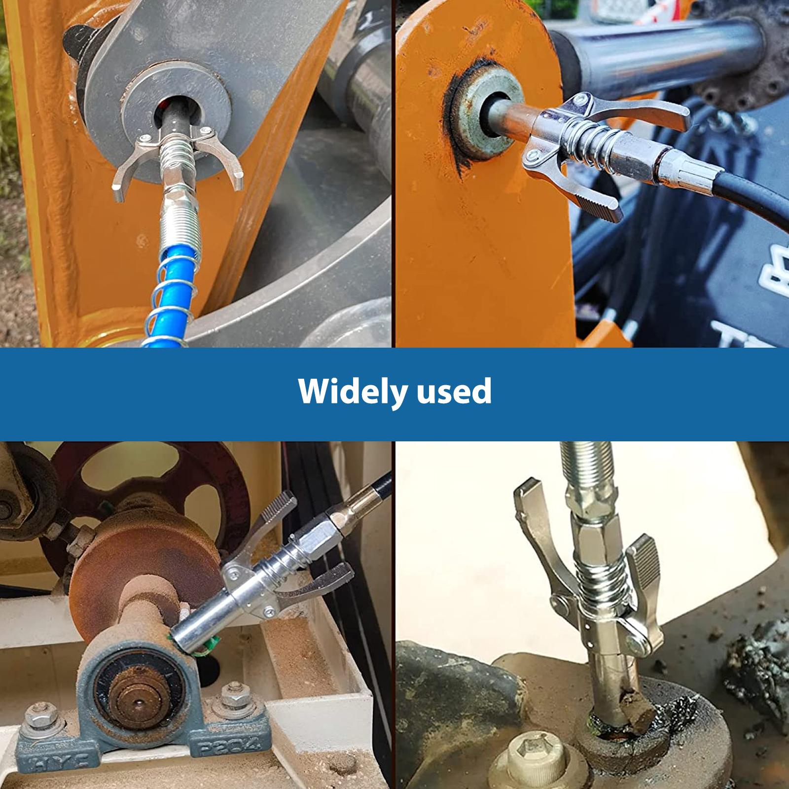Grease Nozzle 10000 PSI Two Press Quick Release Grease Oil Pump Tip Easy To Push Car Syringe Lubricant Tip Repair Accessories
Grease Nozzle 10000 PSI Two Press Quick Release Grease Oil Pump Tip Easy To Push Car Syringe Lubricant Tip Repair Accessories