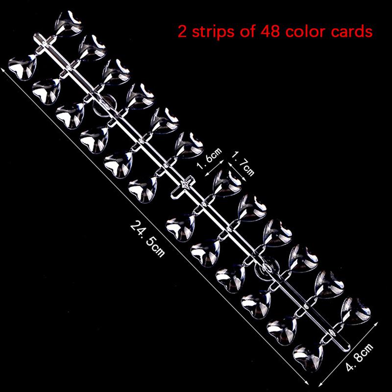 48/120 Tip Color Chart Flat Back UV/Gel/Polish Nail Color Cards Natural Round Nail Tips Display Color Card Chart
48/120 Tip Color Chart Flat Back UV/Gel/Polish Nail Color Cards Natural Round Nail Tips Display Color Card Chart