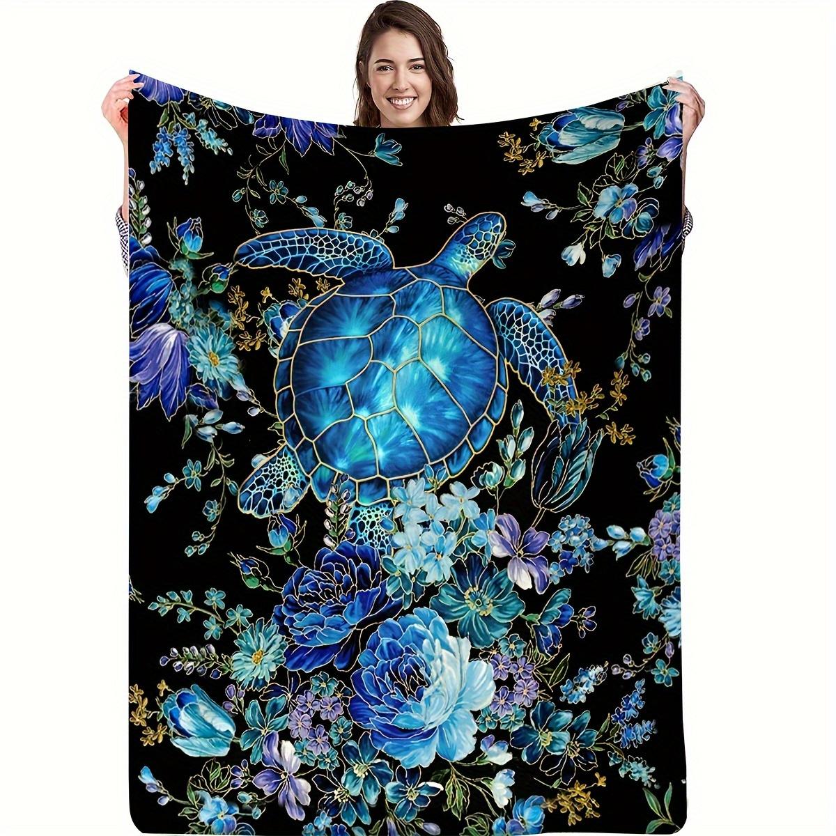 Sea Turtle with Flowers Print, Soft Flannel Gift Blanket, All Season Cozy Throw, Friendship Themed Ocean Decor 75x90cm
Sea Turtle with Flowers Print, Soft Flannel Gift Blanket, All Season Cozy Throw, Friendship Themed Ocean Decor 75x90cm