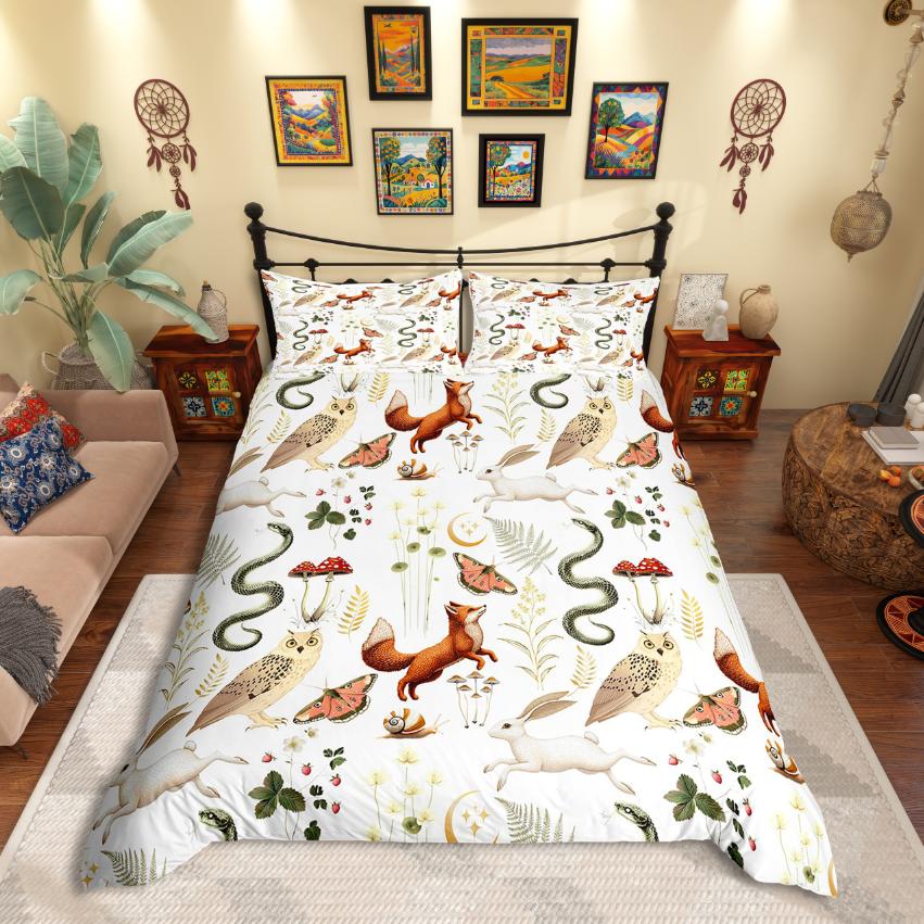 Comforter Homewish Fox Rabbit Snake Jungle Animal For Teens Bedding Setflower Mushroom Decor Comforter (quilt)-EU Single(135*200cm)3pcs
Comforter Homewish Fox Rabbit Snake Jungle Animal For Teens Bedding Setflower Mushroom Decor Comforter (quilt)-EU Single(135*200cm)3pcs