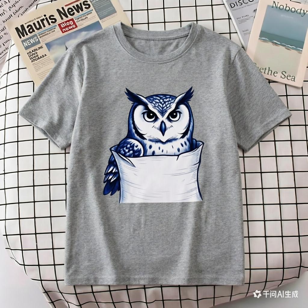 Blue Owl in Pocket Graphic T Shirt Unisex Women Casual Cotton Short Sleeve Cute Animal Print Tee Streetwear 4XL
Blue Owl in Pocket Graphic T Shirt Unisex Women Casual Cotton Short Sleeve Cute Animal Print Tee Streetwear 4XL