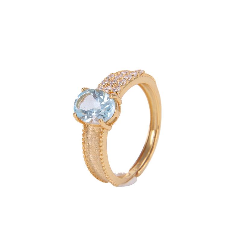 Brushed S925 Silver Ring Inlaid Natural Crystal Fashion Hand Jewelry adjustable open ring
Brushed S925 Silver Ring Inlaid Natural Crystal Fashion Hand Jewelry adjustable open ring