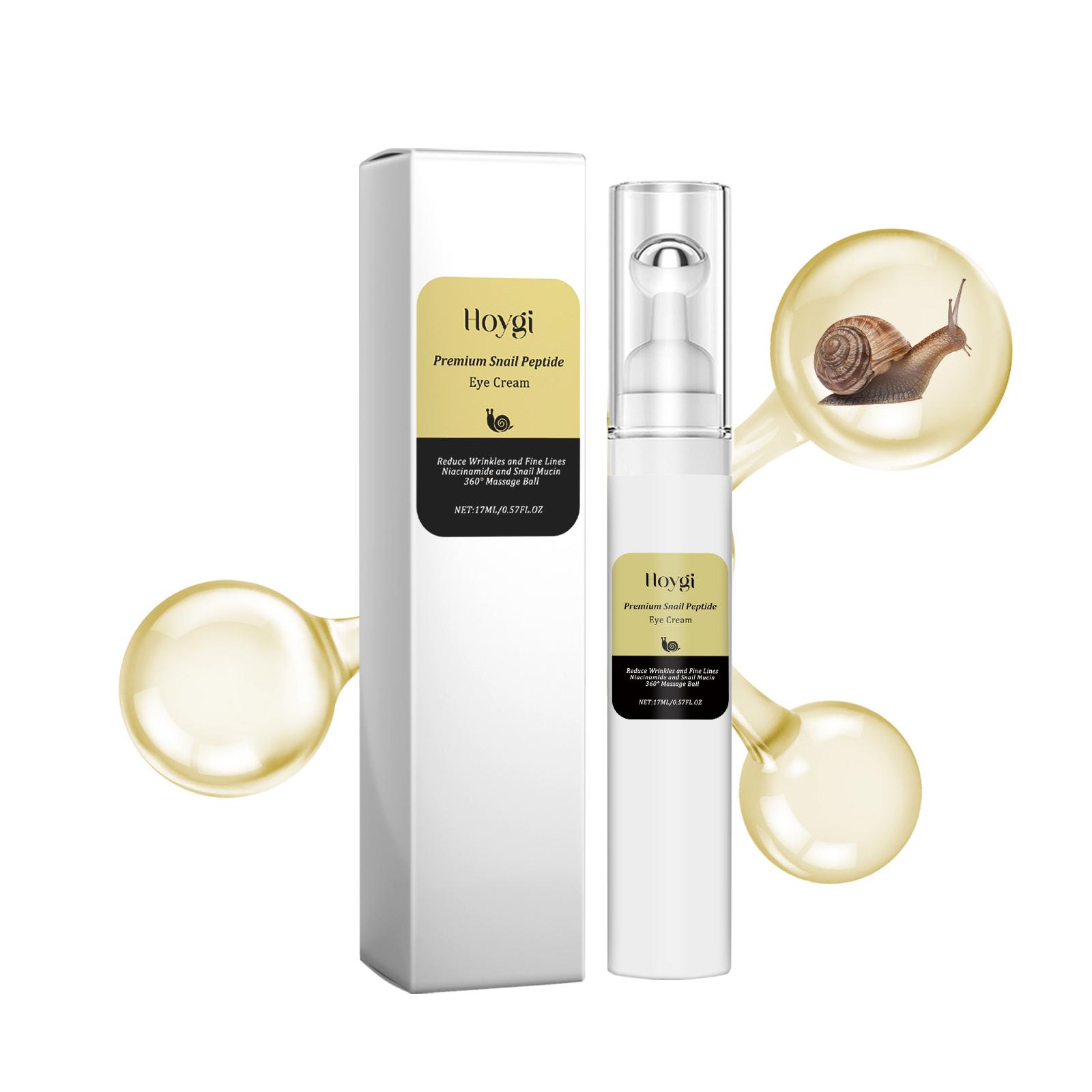 Hoygi Snail Peptide Roller Eye Cream 17ml improves puffiness, reduces fine lines, and moisturizes and firms the eye area.
Hoygi Snail Peptide Roller Eye Cream 17ml improves puffiness, reduces fine lines, and moisturizes and firms the eye area.