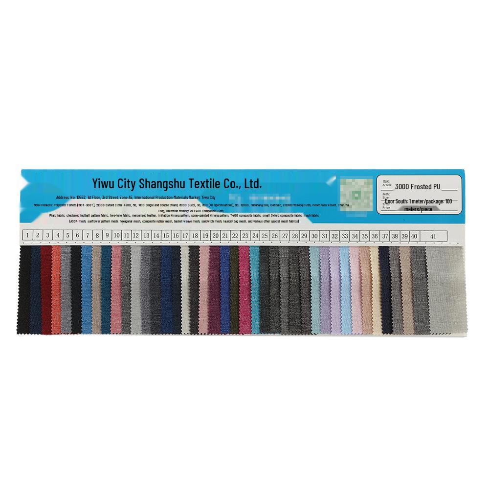 600D PVC Plain Weave Polyester Oxford Waterproof Wear-Resistant Multi-Color Fabric for Luggage, Bags, and Tents
600D PVC Plain Weave Polyester Oxford Waterproof Wear-Resistant Multi-Color Fabric for Luggage, Bags, and Tents