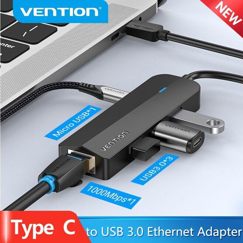 Vention USB C Ethernet Adapter for Xiaomi Mi MacBook iPad Type C Ethernet Card 
Vention USB C Ethernet Adapter for Xiaomi Mi MacBook iPad Type C Ethernet Card