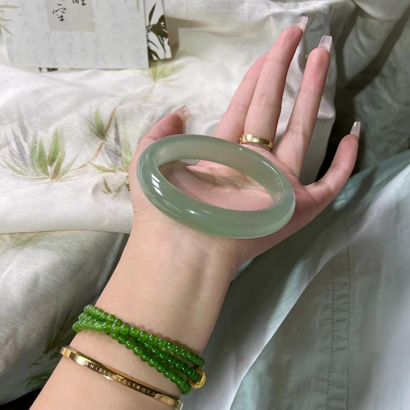 Natural Aventurine & Hetian Jade Bangle - Douyin Xiaohongshu Style Low Quality 58-60 Circle
Natural Aventurine & Hetian Jade Bangle - Douyin Xiaohongshu Style Low Quality 58-60 Circle