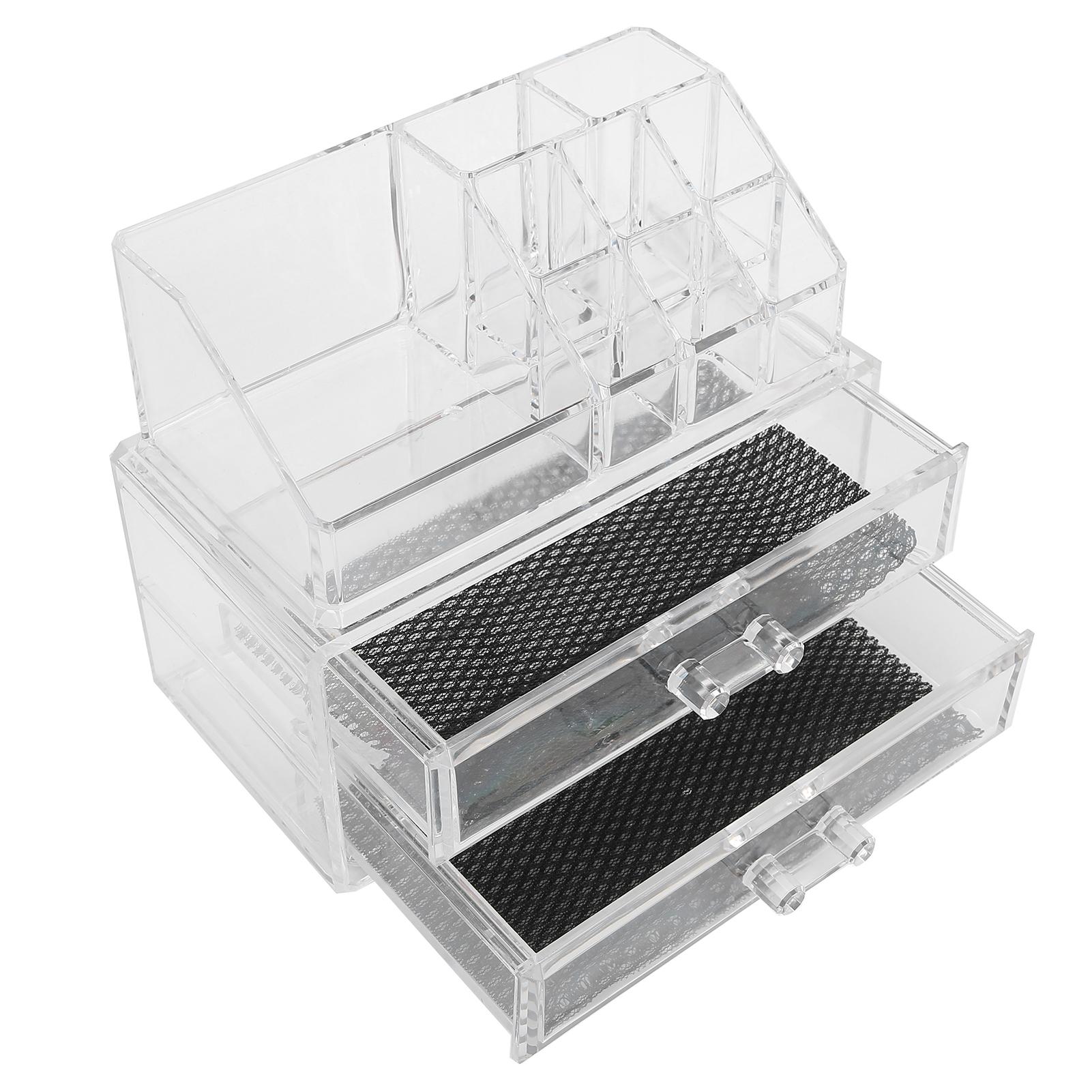 Transparent Makeup Storage Box Set TwoTier Box Jewelry Lipstick Organizer Display Holder
Transparent Makeup Storage Box Set TwoTier Box Jewelry Lipstick Organizer Display Holder