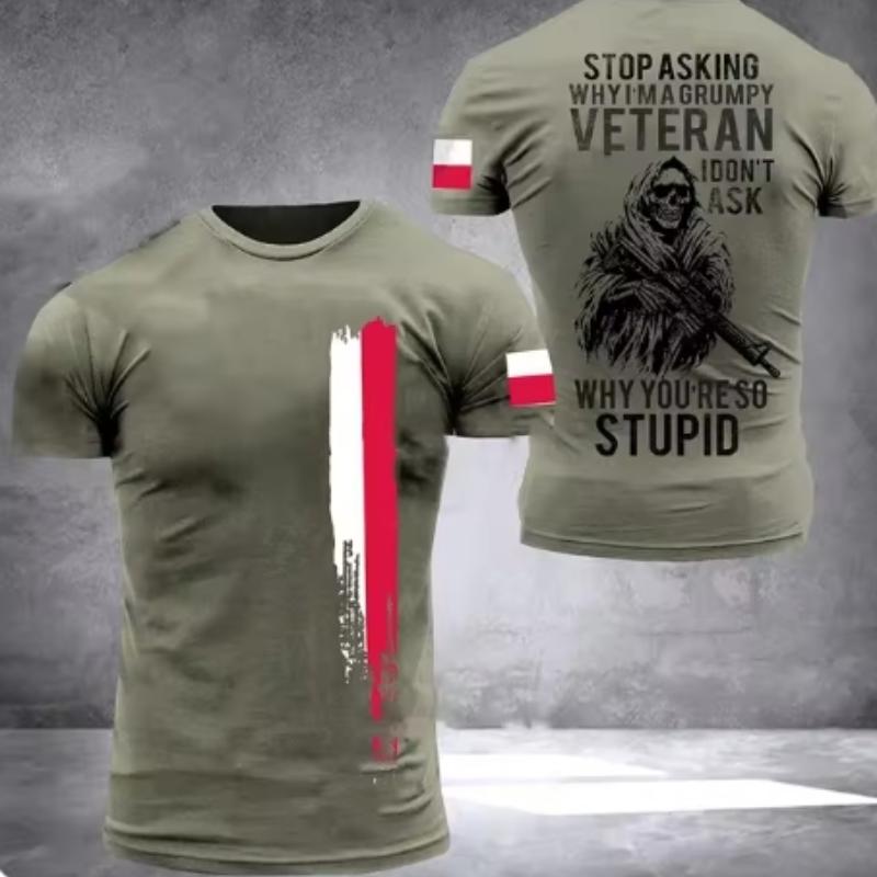 3D футболка з камуфляжним принтом польського прапора з круглим вирізом Чоловіча солдатська армійська швидковисихаюча вільна зручна спортивна топка з короткими рукавами S
3D футболка з камуфляжним принтом польського прапора з круглим вирізом Чоловіча солдатська армійська швидковисихаюча вільна зручна спортивна топка з короткими рукавами S