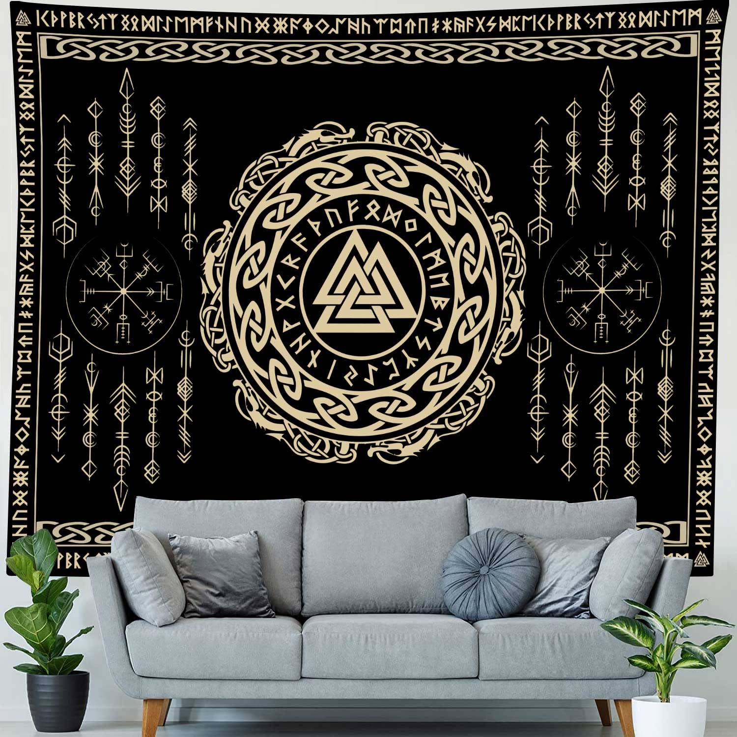 Древний викингский медитационный рунический принт с узором, гобелен для дома, спальни, гостиной, общежития, настенный декор, тканевый гобелен 150x100cm
Древний викингский медитационный рунический принт с узором, гобелен для дома, спальни, гостиной, общежития, настенный декор, тканевый гобелен 150x100cm