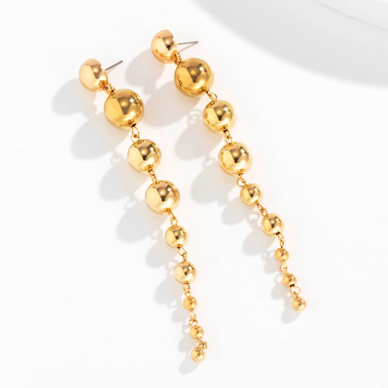 Vintage CCB Material Beads Drop Earrings for Women Fashion Gold Color Irregular Bead Long Dangle Earrings Trendy Zircon Gift золотий
Vintage CCB Material Beads Drop Earrings for Women Fashion Gold Color Irregular Bead Long Dangle Earrings Trendy Zircon Gift золотий