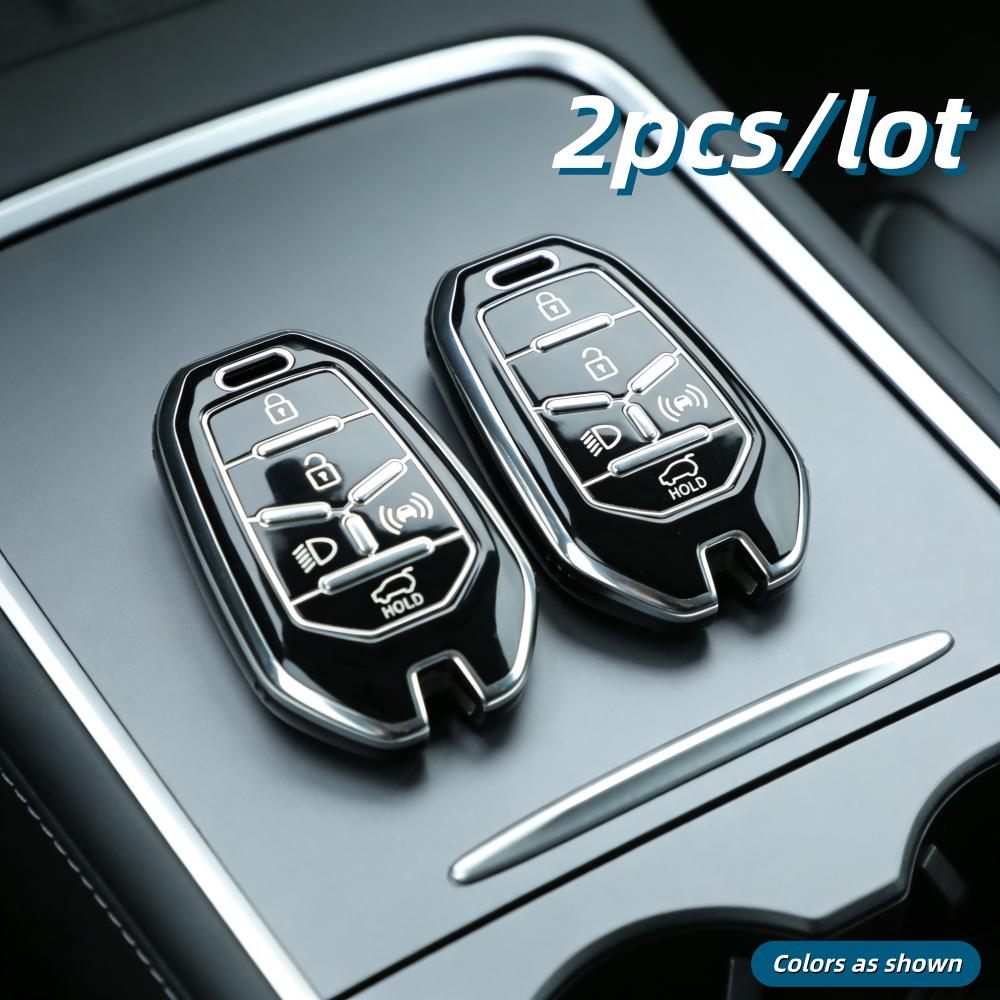 2pcs Car Key Case Covers For Ssangyong Rexton Y400 Y450 G4 2021 2022, only fit for the car key shown in the image.
2pcs Car Key Case Covers For Ssangyong Rexton Y400 Y450 G4 2021 2022, only fit for the car key shown in the image.