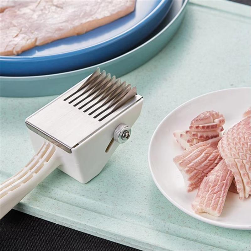 ABMH-Flower Knife Cutting Meat Slice Tenderizer Food Processing Cooking Knife Kitchen Gadgets Supplier
ABMH-Flower Knife Cutting Meat Slice Tenderizer Food Processing Cooking Knife Kitchen Gadgets Supplier