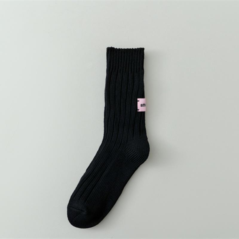 Японские носки до середины икры крупной вязки розовой этикетки - Унисекс однотонные из неотбеленного хлопка One Size чёрный
Японские носки до середины икры крупной вязки розовой этикетки - Унисекс однотонные из неотбеленного хлопка One Size чёрный