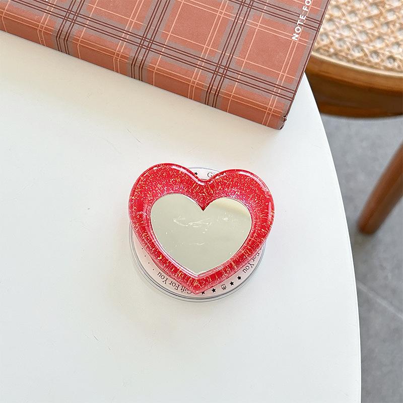 Wind Glitter Magnetic Paste Love Mirror Mobile Phone Airbag Holder Telescopic Ring Portable Makeup Mirror
Wind Glitter Magnetic Paste Love Mirror Mobile Phone Airbag Holder Telescopic Ring Portable Makeup Mirror