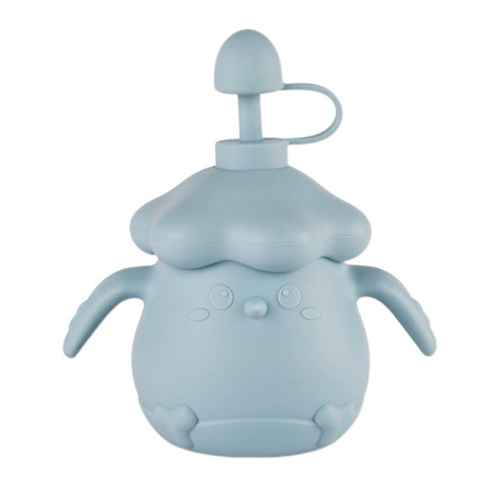 Мультяшная форма Детская тренировочная чашка Креативные поильники с соломинками Детские вещи синий