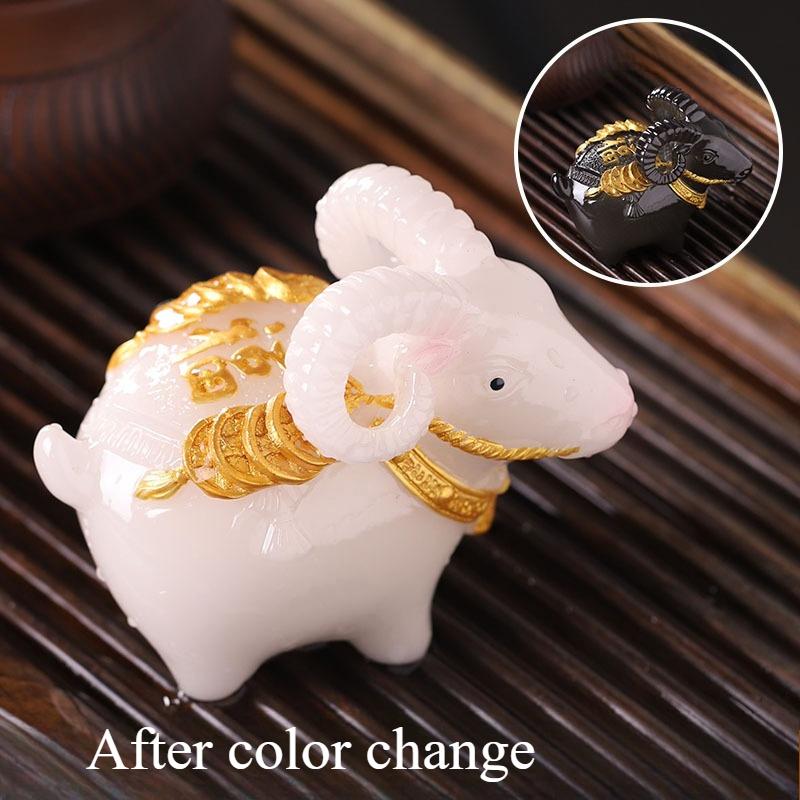 Boutique Color Changing Sheep Tea Pet Ornament Handmade Ceremony Kung Fu Tea Family Meeting Tea Cup Table Gift
Boutique Color Changing Sheep Tea Pet Ornament Handmade Ceremony Kung Fu Tea Family Meeting Tea Cup Table Gift