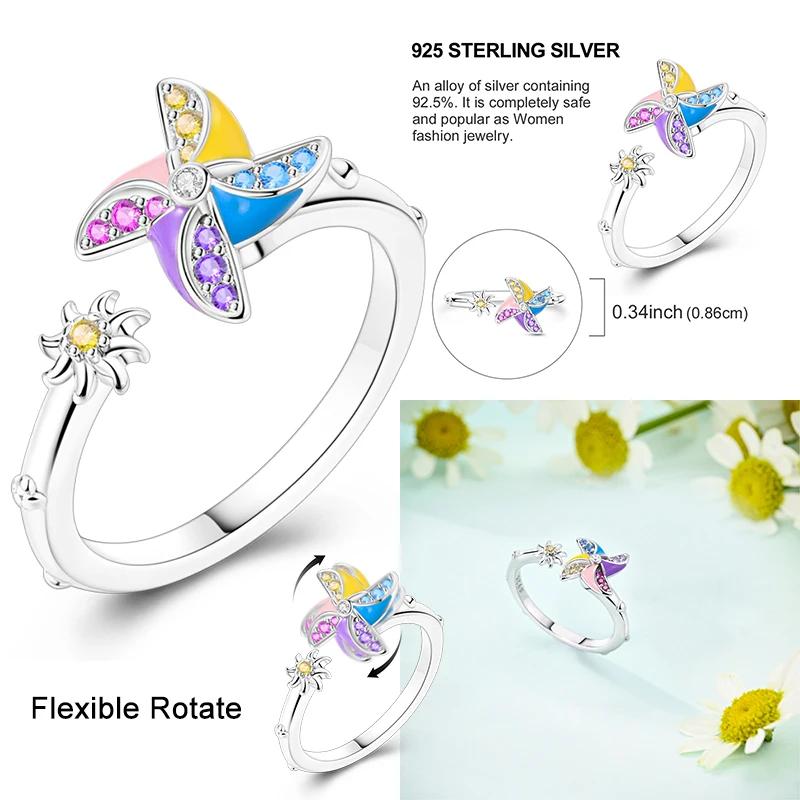 Luxury Fashion Fidget Spinner Ring Design Anxiety For Women Multiple Crystal Windmill Flower Finger Rings Anti Stress Wedding Jewerly resizable
Luxury Fashion Fidget Spinner Ring Design Anxiety For Women Multiple Crystal Windmill Flower Finger Rings Anti Stress Wedding Jewerly resizable