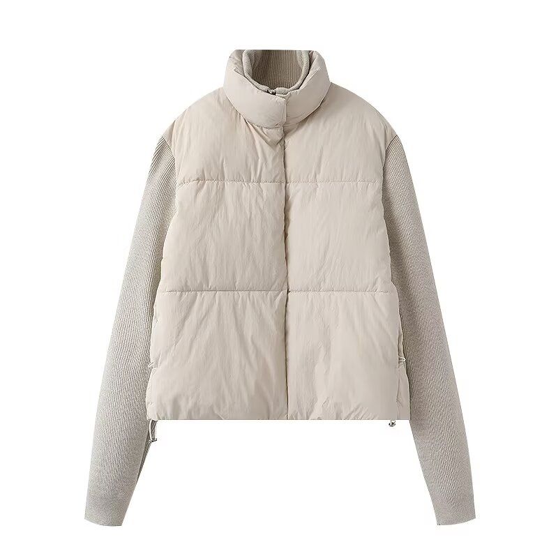 Za Autumn New Women clothes 2025 Western Style French style Design Knitted Patchwork Cotton-padded jacket Outerwear 0518258 Beige XS
Za Autumn New Women clothes 2025 Western Style French style Design Knitted Patchwork Cotton-padded jacket Outerwear 0518258 Beige XS