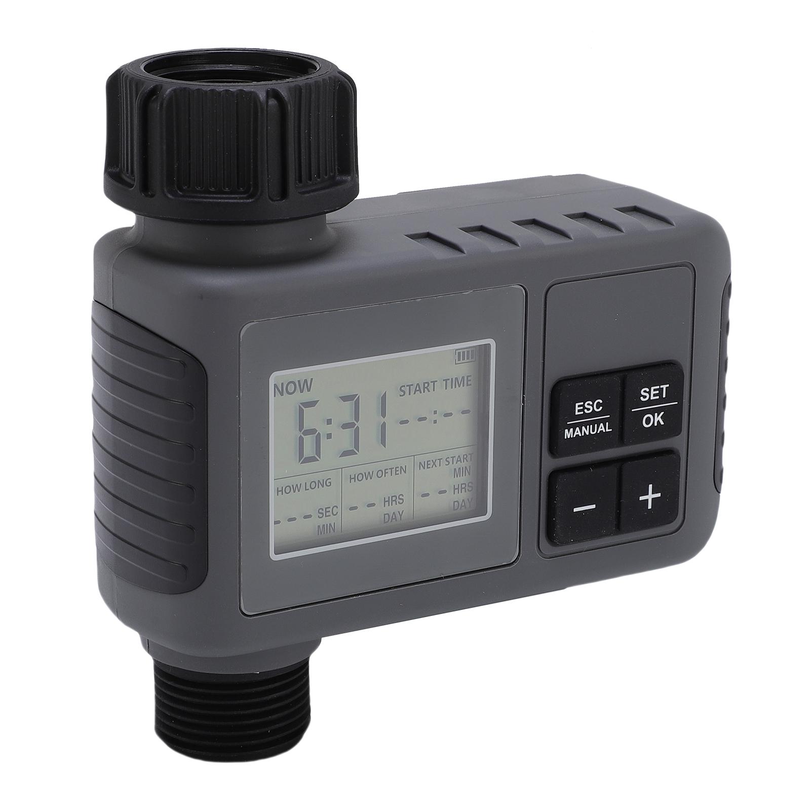 Automatic Irrigation Timer LCD Display Timed Watering Controller for 3/4-1/2 Inch Faucet Outdoor Garden Courtyard
Automatic Irrigation Timer LCD Display Timed Watering Controller for 3/4-1/2 Inch Faucet Outdoor Garden Courtyard