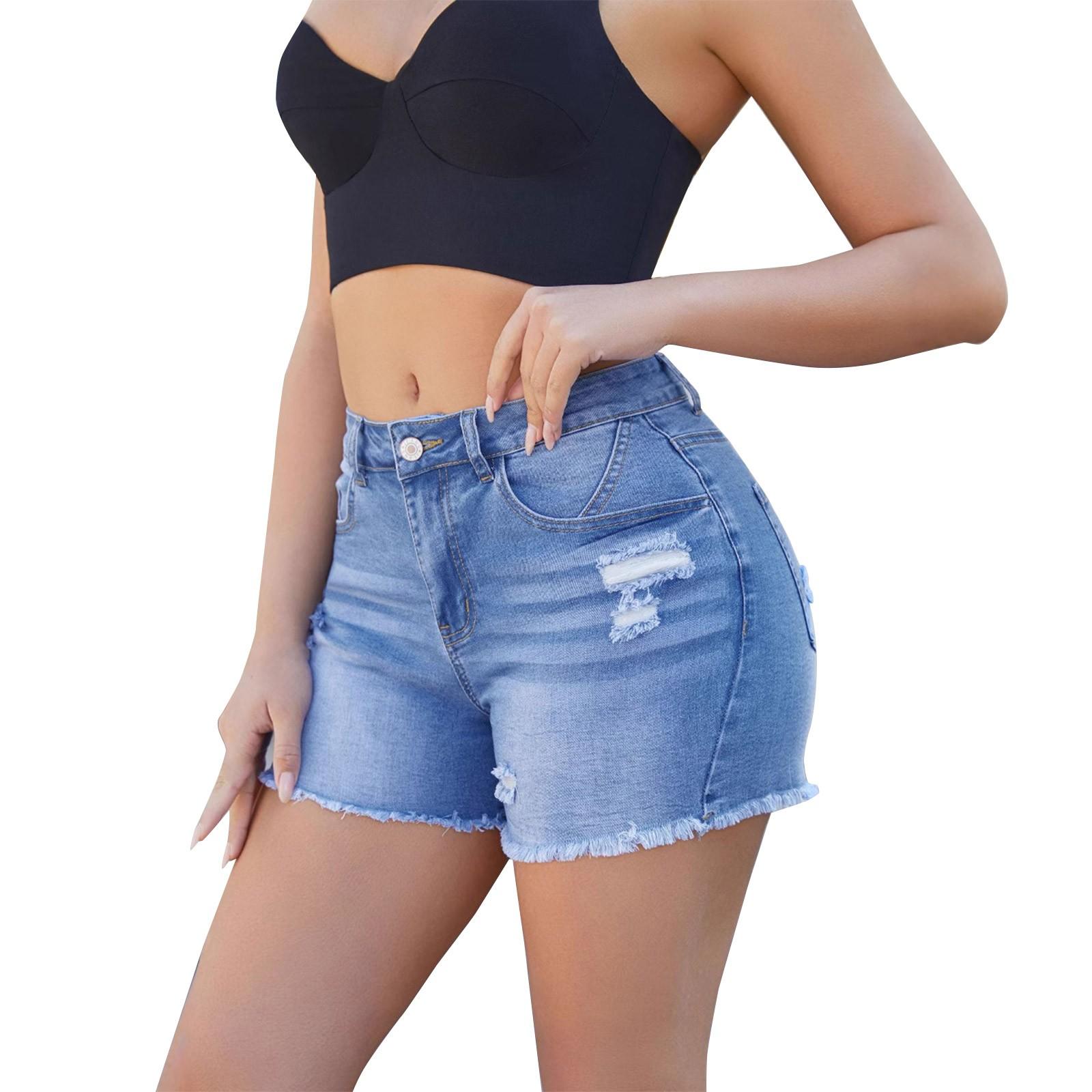 Женские удобные модные повседневные шорты из эластичного денима XL светло-синий
Женские удобные модные повседневные шорты из эластичного денима XL светло-синий