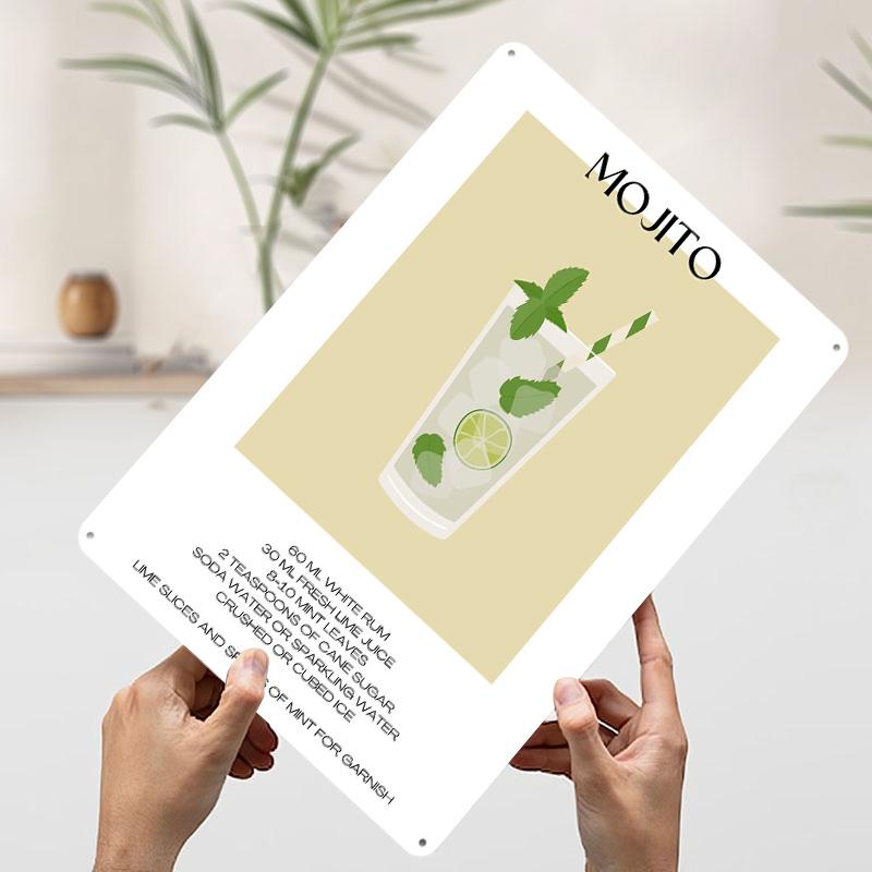 Mojito Recipe Printed Poster Customized Wall Art Retro Vintage Metal Tin Signs for Desk Decor Mancave Decoration Room Man Cave 7.9x11.8In(20x30cm)
Mojito Recipe Printed Poster Customized Wall Art Retro Vintage Metal Tin Signs for Desk Decor Mancave Decoration Room Man Cave 7.9x11.8In(20x30cm)