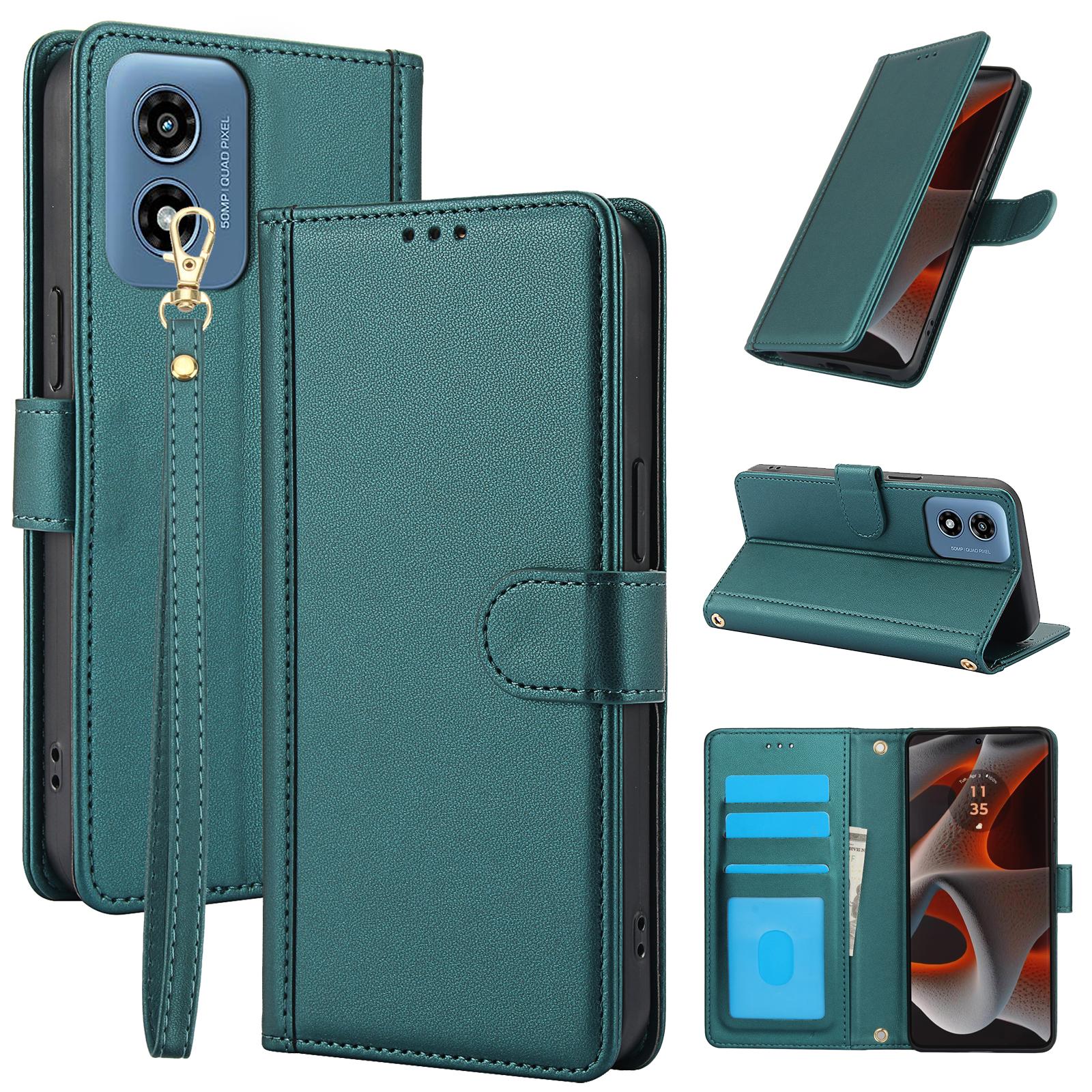 SY-003 For Motorola Moto G 5G (2024)/Moto G Play 5G (2024) Case PU Leather Stand View Phone Wallet Cover with Hand Strap Green
SY-003 For Motorola Moto G 5G (2024)/Moto G Play 5G (2024) Case PU Leather Stand View Phone Wallet Cover with Hand Strap Green