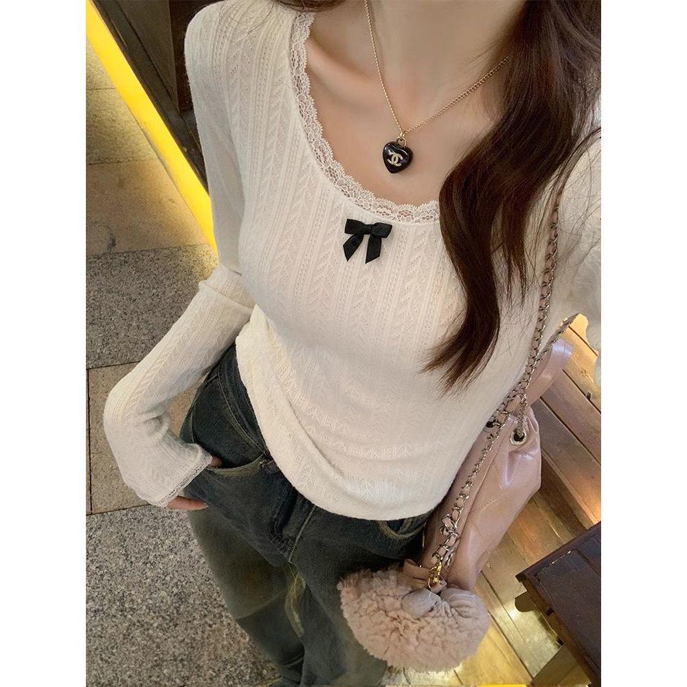 2025 Women s High-End Lace Base Long-Sleeve Bow Shirt, White - Perfect for Spring and Autumn One Size
2025 Women s High-End Lace Base Long-Sleeve Bow Shirt, White - Perfect for Spring and Autumn One Size