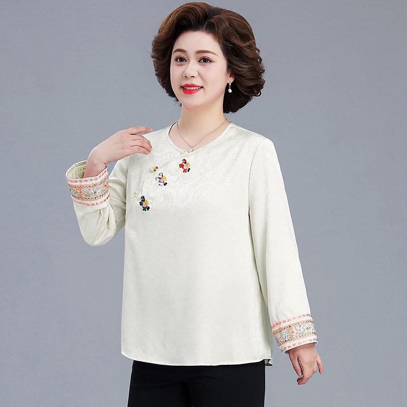 Women s Elegant Jacquard Embroidered Long-Sleeve Top - New Spring/Summer Arrivals for Middle-Aged and Elderly 5XL (150-165 jin)
Women s Elegant Jacquard Embroidered Long-Sleeve Top - New Spring/Summer Arrivals for Middle-Aged and Elderly 5XL (150-165 jin)