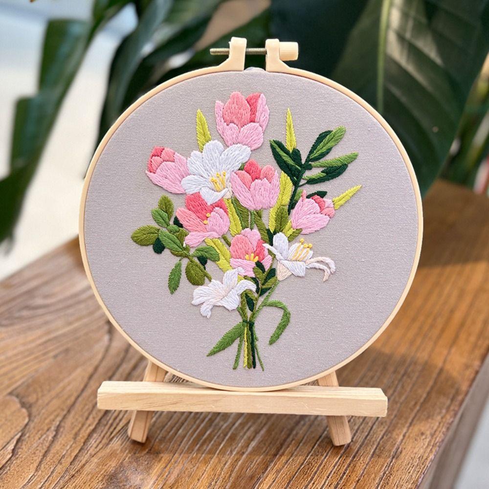DIY Cross Stitch Set Floral Patterns Embroidery Set Sewing Supplies Flower Embroidery Kit Beginner
DIY Cross Stitch Set Floral Patterns Embroidery Set Sewing Supplies Flower Embroidery Kit Beginner