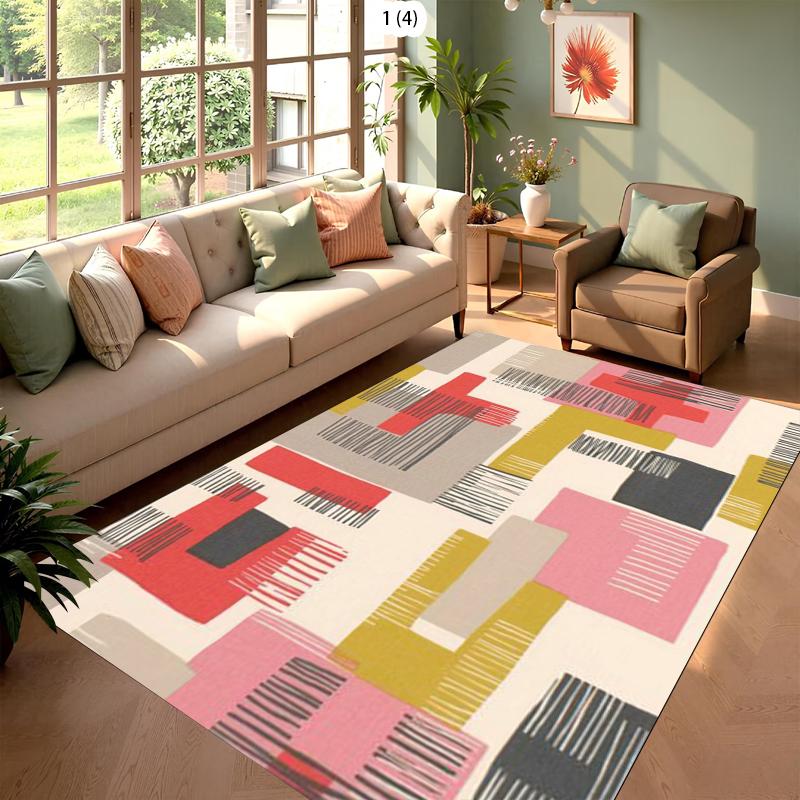Modern Geometric Living Room Rug Irregular Color Block Line Pattern Home Decor Carpet Soft Non-Slip Floor Mat for Bedroom 40X60cm
Modern Geometric Living Room Rug Irregular Color Block Line Pattern Home Decor Carpet Soft Non-Slip Floor Mat for Bedroom 40X60cm