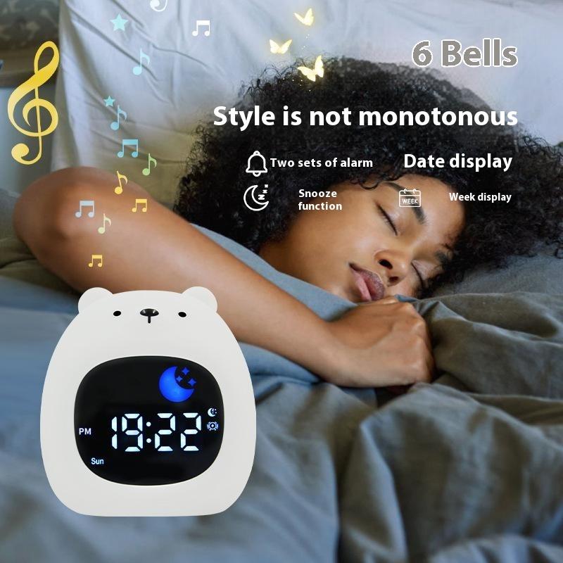 JL-827 Little Bear Shape White Noise Alarm Clock Sleep Bedside Lamp Tap Control Night Light A
JL-827 Little Bear Shape White Noise Alarm Clock Sleep Bedside Lamp Tap Control Night Light A