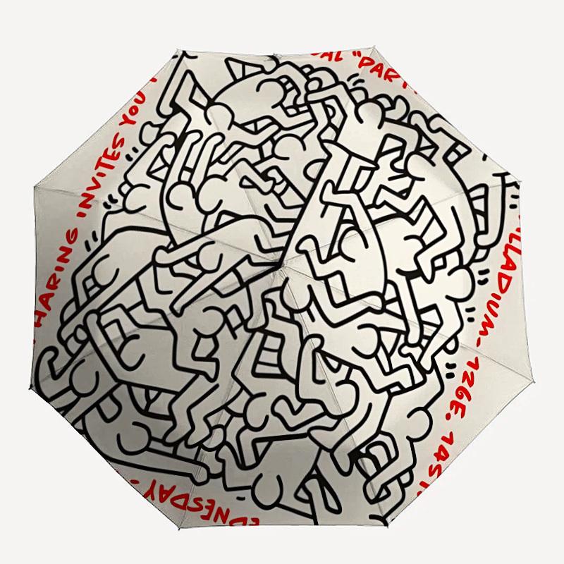 1pc Party Haring Automatic Folding Umbrella with 8-Rib Windproof Design, Portable Foldable Sunshade Umbrella For Halloween, Christmas Gifts026
1pc Party Haring Automatic Folding Umbrella with 8-Rib Windproof Design, Portable Foldable Sunshade Umbrella For Halloween, Christmas Gifts026