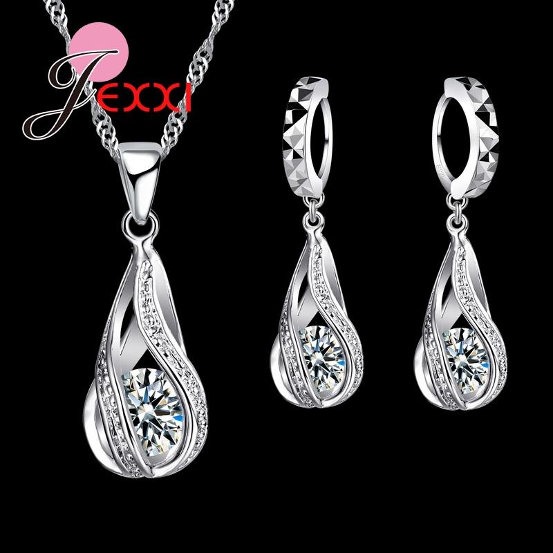 Новые комплекты ювелирных изделий Water Drop Cz из серебра 925 пробы, ожерелье и серьги, свадебные украшения для женщин, комплекты с цирконием для свадебной вечеринки
Новые комплекты ювелирных изделий Water Drop Cz из серебра 925 пробы, ожерелье и серьги, свадебные украшения для женщин, комплекты с цирконием для свадебной вечеринки