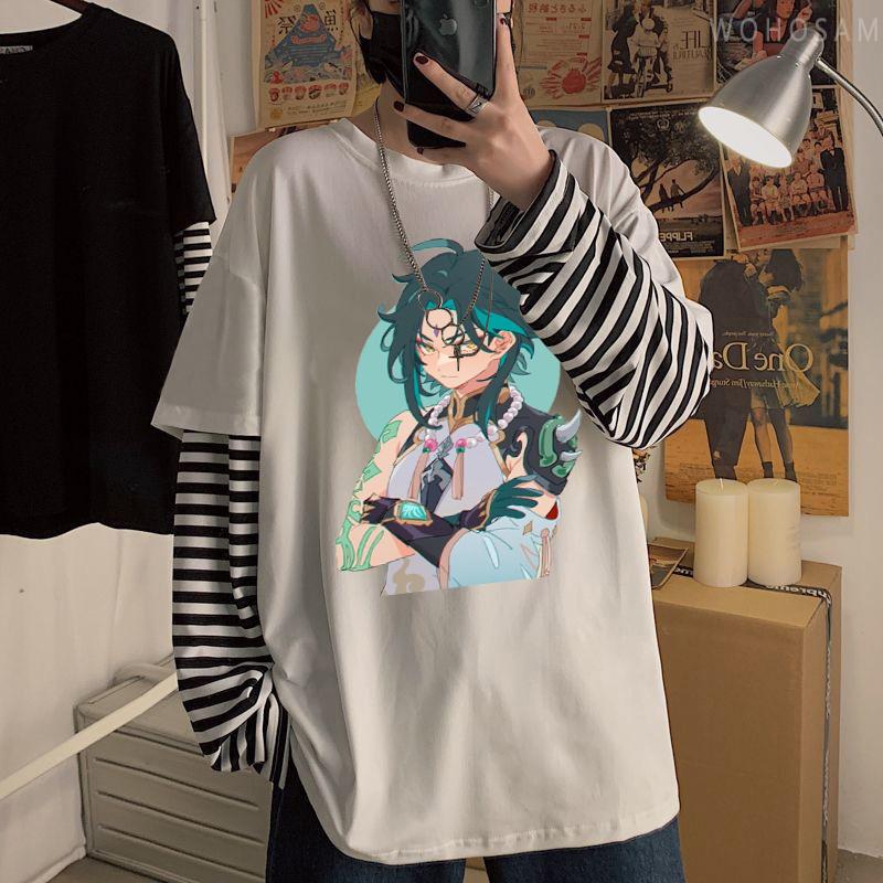 Футболка Genshin Impact Anime Game Xiao Graphic T Shirt Harajuku Japanese Vintage Patchwork Streetwear Летние унисекс полосатые длинные футболки XL
Футболка Genshin Impact Anime Game Xiao Graphic T Shirt Harajuku Japanese Vintage Patchwork Streetwear Летние унисекс полосатые длинные футболки XL