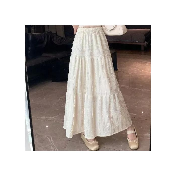 Summer new temperament solid color simple small white skirt small fragrant skirt trend 2XL
Summer new temperament solid color simple small white skirt small fragrant skirt trend 2XL