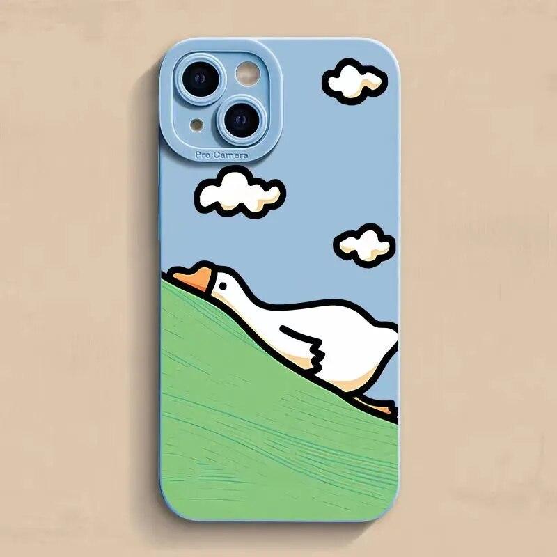 Новый силиконовый чехол с мультяшной уткой для iPhone 15 14 13 12 11 Pro Max Mini X XR XS Max 78 15 Plus SE2, защита объектива, мягкая задняя крышка
Новый силиконовый чехол с мультяшной уткой для iPhone 15 14 13 12 11 Pro Max Mini X XR XS Max 78 15 Plus SE2, защита объектива, мягкая задняя крышка