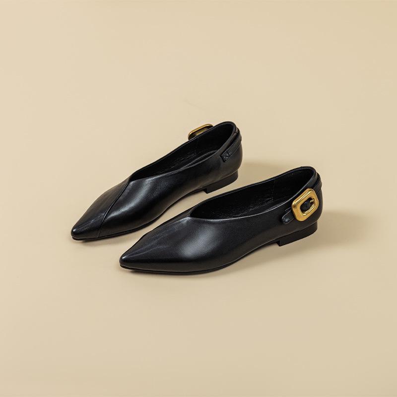 Women s Black Retro Soft Sole Mary Jane Shoes - French Genuine Leather, Versatile Pointed Toe, Low-Cut Design for Commuting Size 35
Women s Black Retro Soft Sole Mary Jane Shoes - French Genuine Leather, Versatile Pointed Toe, Low-Cut Design for Commuting Size 35